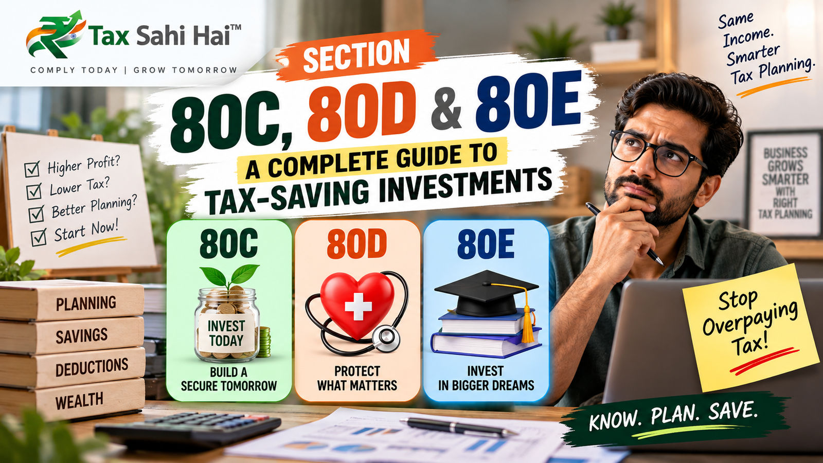 Section 80C, 80D, 80E: A Complete Guide to Tax-Saving Investments